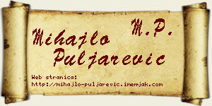 Mihajlo Puljarević vizit kartica